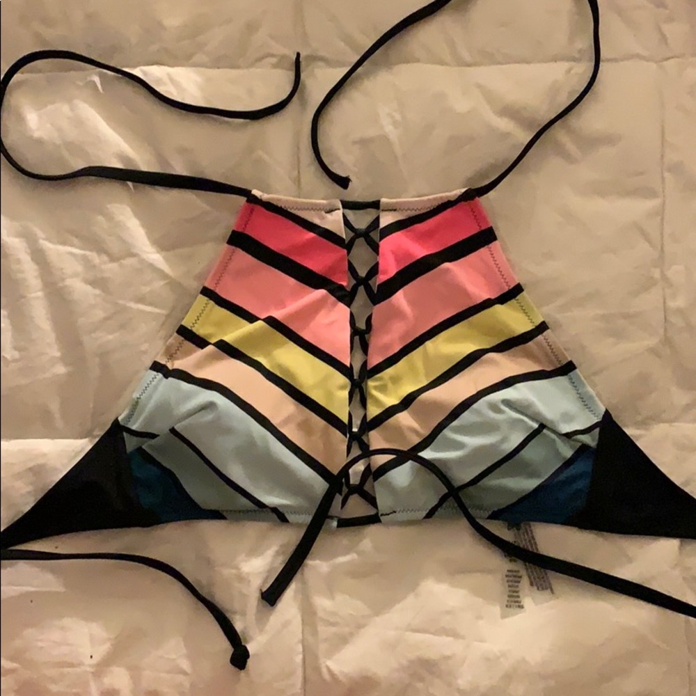 PINK bathing suit top